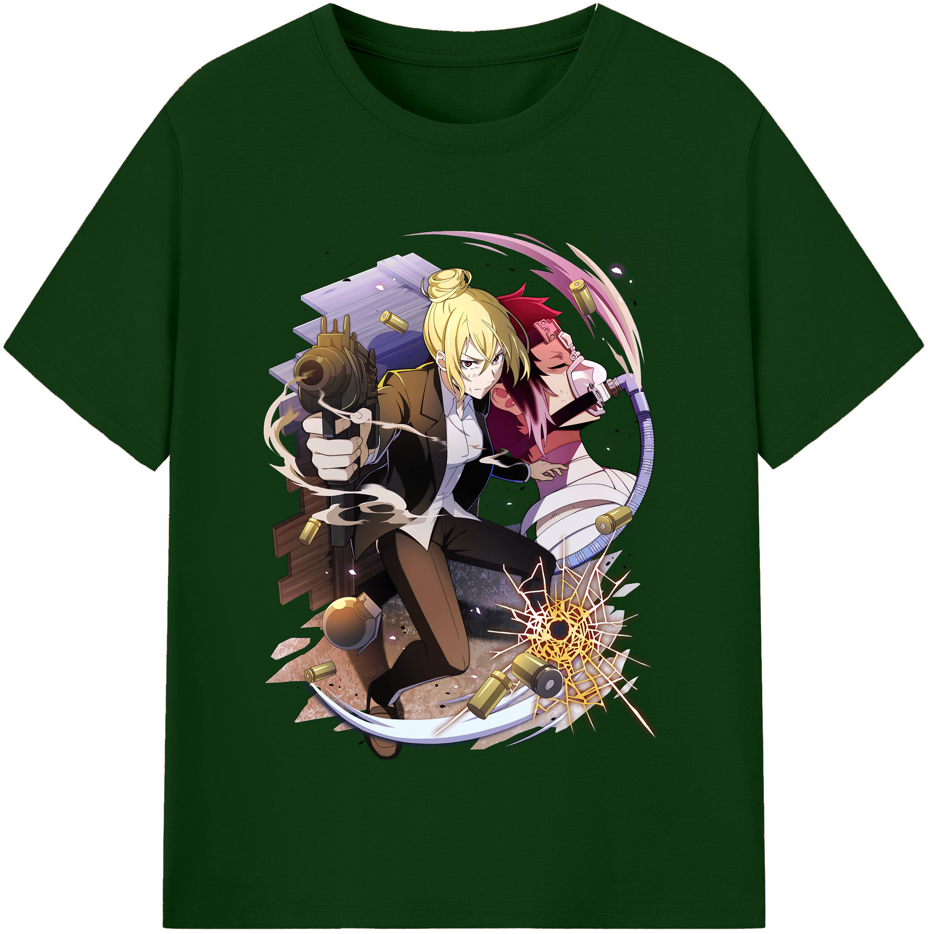 （画像用） 文豪ストレイドッグス Bungo Stray Dogs 綿100％半袖Tシャツ（フロントプリント）